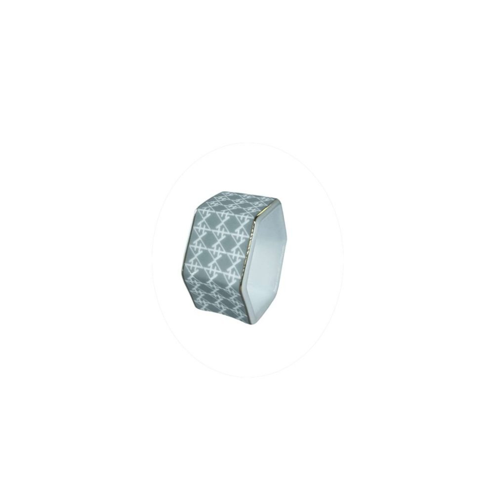 Hexagon Napkin Ring Mineral Grey