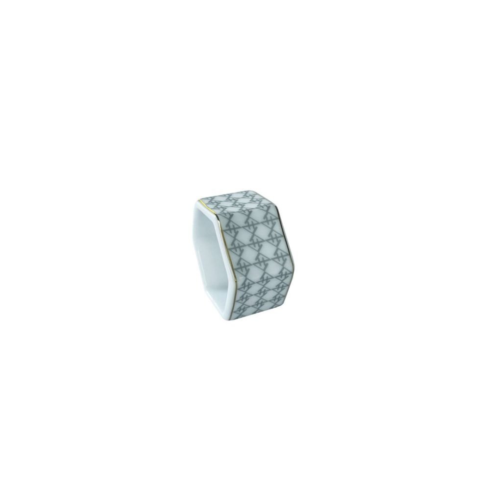 Hexagon Napkin Ring White